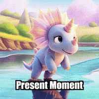 Wisdom Present Moment GIF by Divineasaur