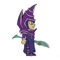 doodle_dayzz anime walking magician yugioh Sticker