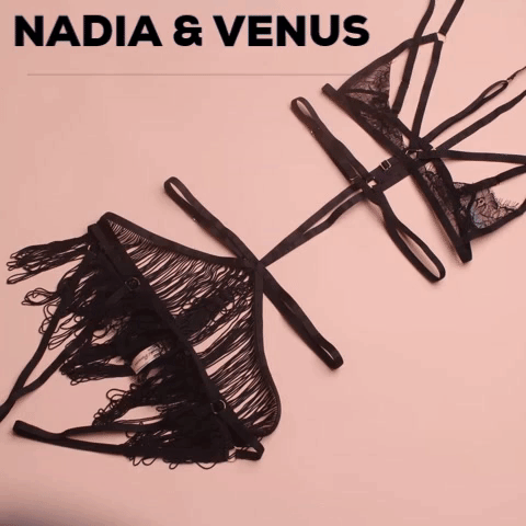 lingerie playful promises GIF