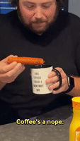 Drinking Through Hot Dog Straw