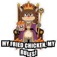 Hungry Fried Chicken Sticker