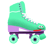 Roller Derby Disco Sticker by ed_illustrates