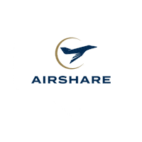 FlyAirshare logo travel like plane Sticker