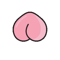 OfficeHoursZA butt peach bbl peachy Sticker