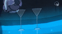 Pouring Martinis