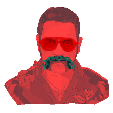 mustache Sticker by Queen of the South 