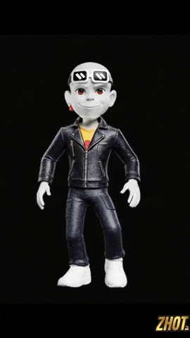 Posing Digital Art GIF by Zhot