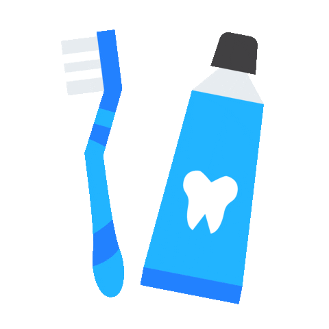 burkeandbeckstrom teeth dentist brush toothpaste Sticker