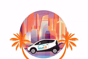 Electric Vehicles La GIF by BlueLA Car Sharing