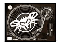 Turntable Sticker by Black Flys