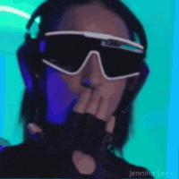 Glasses Love GIF by Jennifer Lee dj