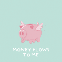 Saving Pay Day GIF by PositivelyPigasus