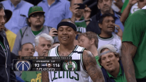 Happy Isaiah Thomas GIF by Boston Celtics