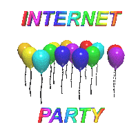Party Internet Sticker by AnimatedText