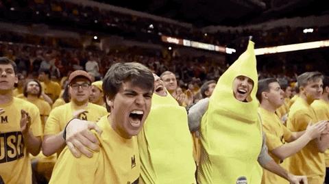 Excited College Basketball GIF by Maryland Terrapins