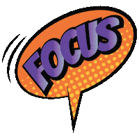 Focus Sticker by The NinjaZone