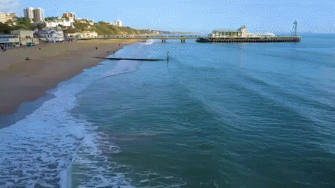 Beach Drone GIF by Bournemouth University