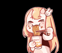 Vtuber Eating GIF