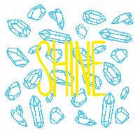 artsy_elaine shine diamond bright diamonds Sticker
