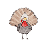 Turkey Dinner Thanksgiving Sticker