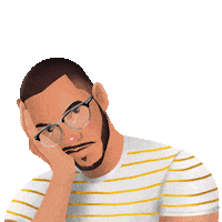 Javidrawings tired ugh eyeroll exhausted Sticker