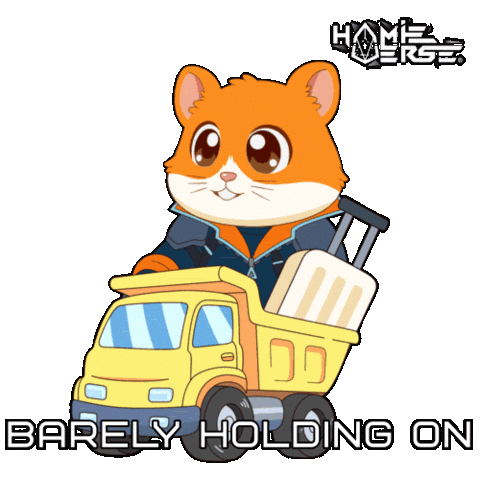 Trying My Best Stressed Out Sticker by Hamieverse