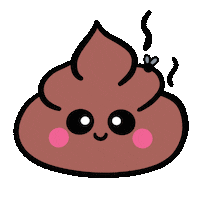 Kawaiiumis Kawaii Shit Ohshit Popo Caca Caquita Apesta Sticker