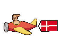 Flag Denmark Sticker by Abstract HotDogs
