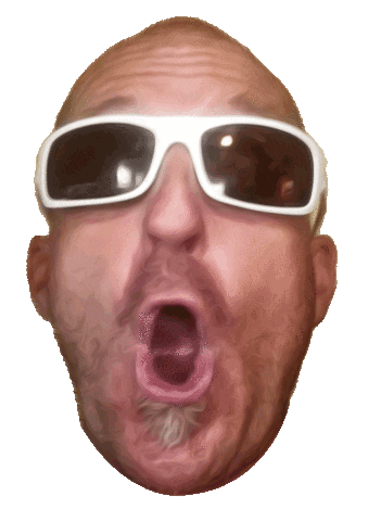 surprised mike jucker Sticker by JUCKER HAWAI'I