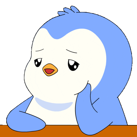Tired Monday Sticker by Pudgy Penguins