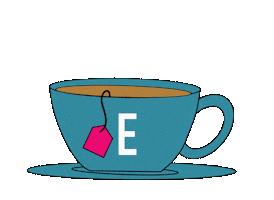 Cup Of Tea Sticker by Elizabeth Goddard