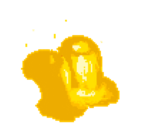 Pixel Gold Sticker by pirate sheep