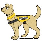 Dog Service Sticker