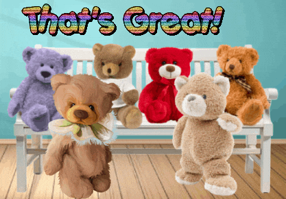 Teddy Bears Compliments GIF