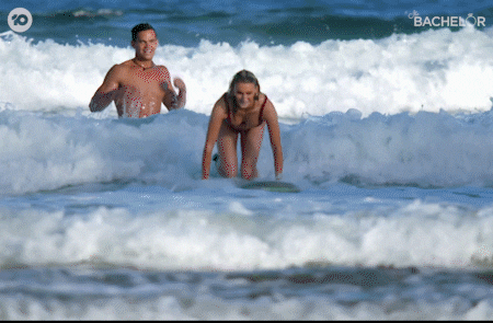 Lets Go Surfing Surf GIF by The Bachelor Australia
