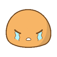 mochimii fun cute food sad Sticker