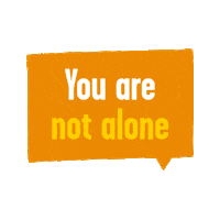You Are Not Alone Sticker by YoungMinds