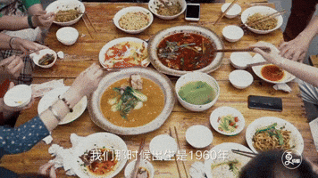eat chinese food GIF