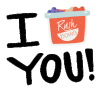 Thanks Bowl Sticker by RushBowls