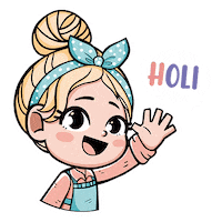 Holi Hello Sticker