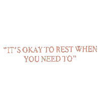 PageAndBotanyArtCo okay selfcare rest affirmation Sticker
