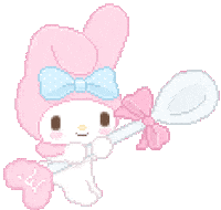 My Melody Pixel Sticker