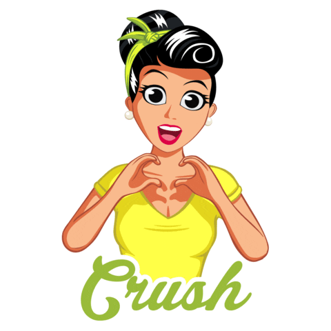 crush love Sticker by GUARANY IND. COM. LTD