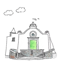 tifeo church castle isola chiesa Sticker