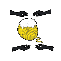 Knitting Sticker by TAKAO BEER