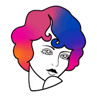 Illustration Woman Sticker by Black Wednesday