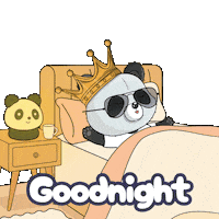 Tired Good Night Sticker by PandaPals