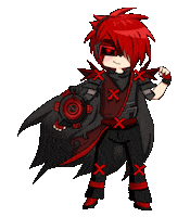 Lunime anime music red games Sticker