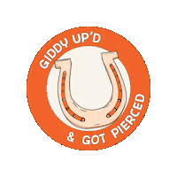 Banter_FineJewelryandPiercing piercing banter giddy up unwell Sticker