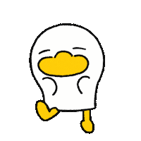 wooddo happy dance duck 행복 Sticker
